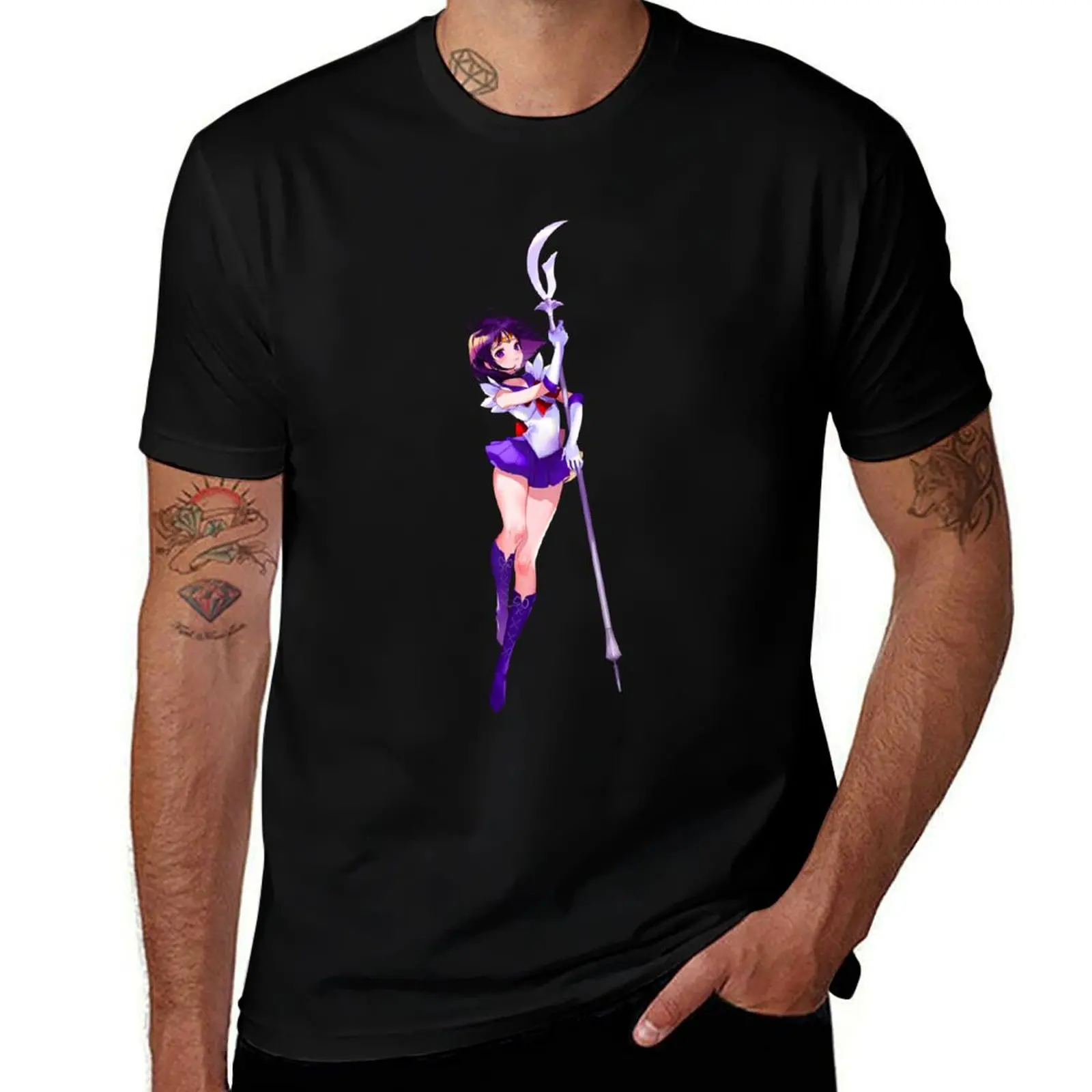 Sailor Saturn Classic T-Shirt anime tshirt korean fashion Men's clothing