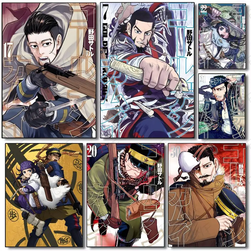 Anime G-Golden K-Kamuy Poster HD art sticky wall waterproof home living room bedroom bar aesthetic decoration