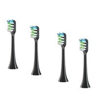 4Pcs Replacement Toothbrush Heads for Xiaomi SOOCAS V1X3/X3U X1/X3/X5 Electric Tooth Brush Heads Black-LITE