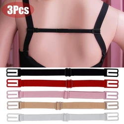 1/3Pcs Women Anti Slip Bra Strap Double-shoulder Back Hasp Holders Buckle Belt All Match Invisible Elastic Straps Bra Extender