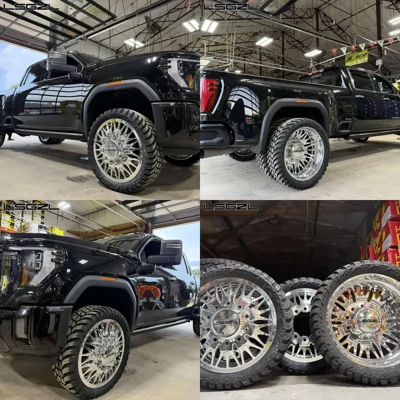 

i LSGZL Aggressive Forged Alloy Dually Rim for RAM Truck 8x180 8x200 8x165.18*5.5 8.6.5 22 24 26 28 30 Inch Polish Wheel