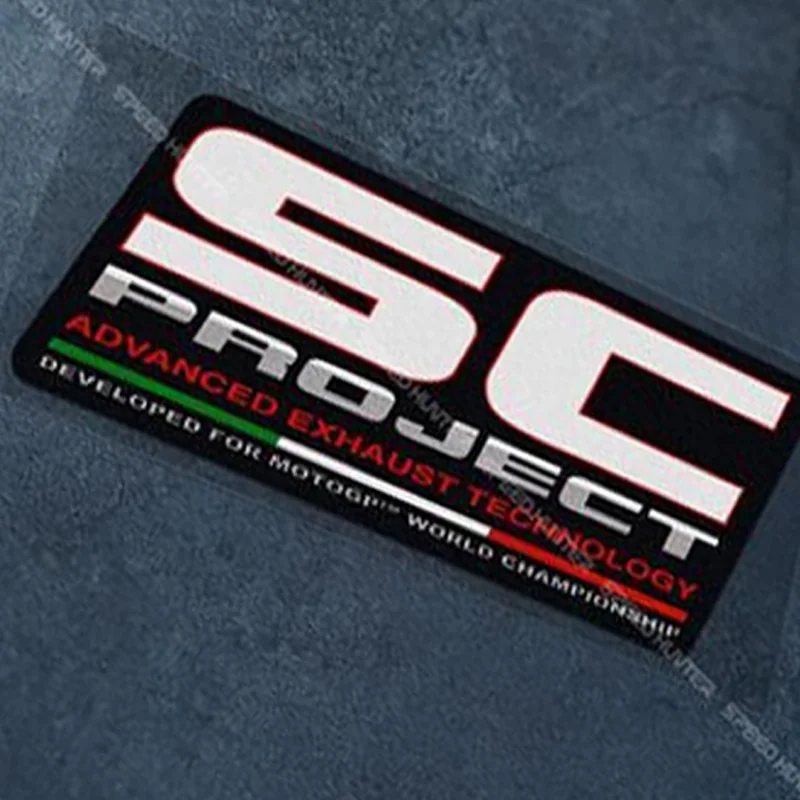 Waterproof decorative reflective sticker For SC PROJECT exhaust sticker Titanium alloy GP pipe sticker Motorcycle sticker image 5
