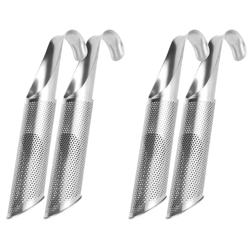 Stainless Steel Tea Strainer Tea Interval Diffuser Pipe Filter With Hanging Hook Eco-Friendly