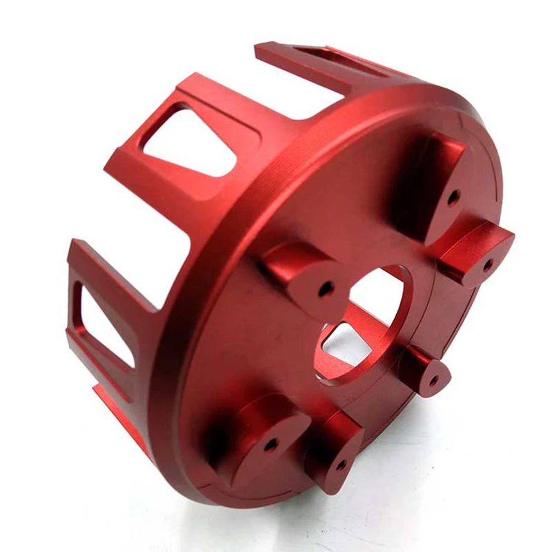 

Custom Aluminum Motorcycle Clutch Parts Red Anodized Cnc Machining Metal Parts
