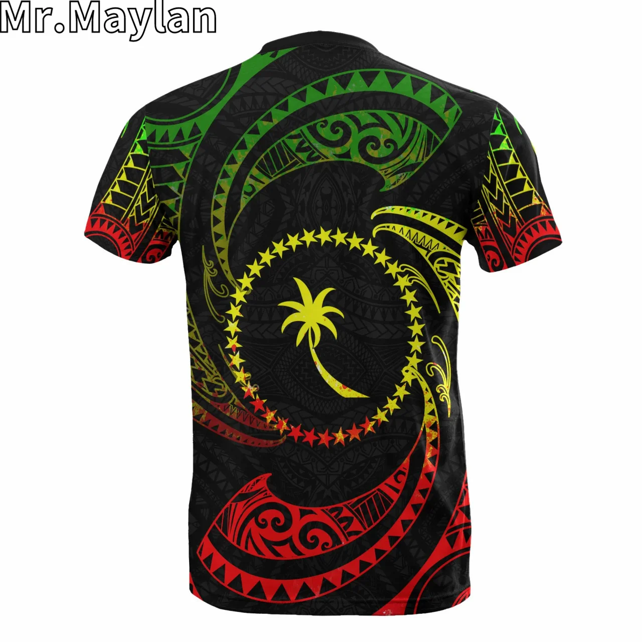 Custom 3D Chuuk Micronesia Polynesian Hawaii T-Shirt Reggae Tribal Wave Tattoo Tshirt Men Women Streetwear Unisex Tee Tops