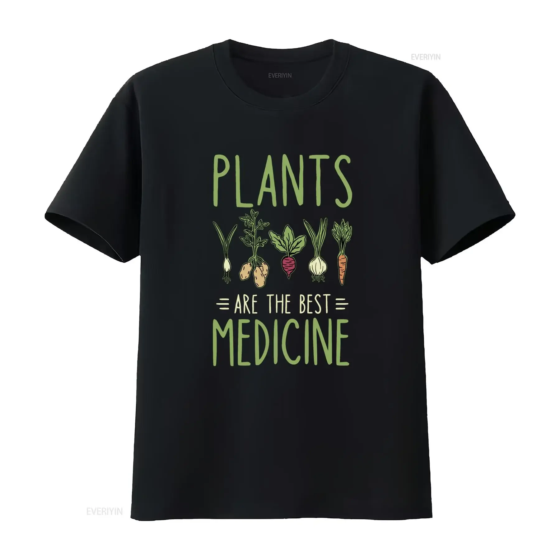 Plants Are The Best Medicine T Shirt Perfect for Plant Lovers Vegans Vegetable Veggie Eaters vintage Washed Unisex Stretched