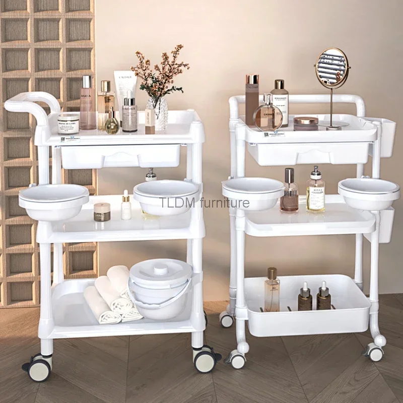 

Medical Tool Salon Trolley Hairdressing Tattoo Medical Rolling Salon Trolley Manicure Carrito Auxiliar Salon Furniture BL50ST