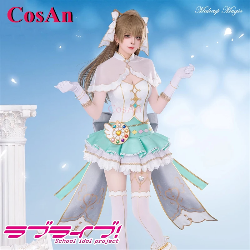 

Костюм для косплея Котори Минами из аниме LoveLive, платье для ролевых игр на Хэллоуин, с эффектом магического пробуждения, милый и изящный, с аксессуарами для макияжа