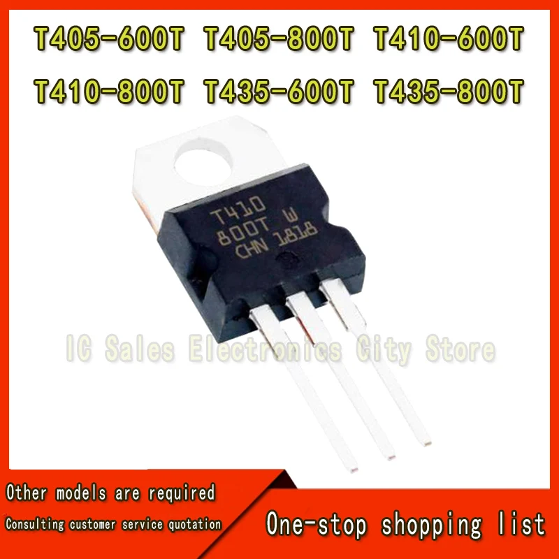 5 ~ 200 Stuks Triac T405-600T T405-800T T410-600T T410-800T T435-600T T435-800T-220 Dip Thyristor