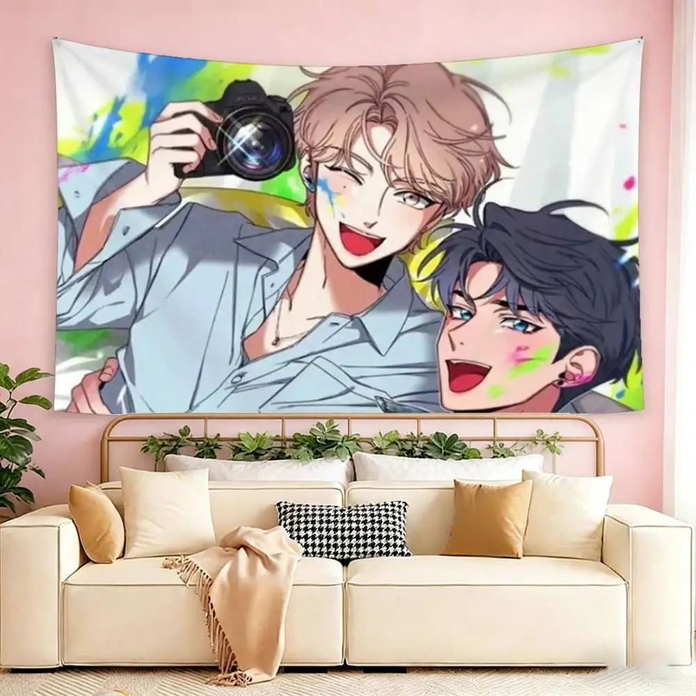 Sketch bl Anime Cartoon Flags Wall Hanging Tapestry Outdoor Garage Room Decorative flag Background Blanket