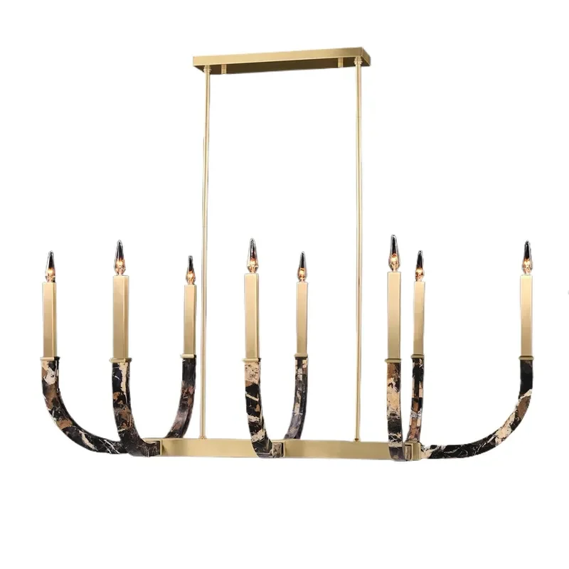 Nordic Smoke Gray Glass Bubble Chandelier Solid Copper Pendant Light for Living Room Bedroom Dining Area Decorative Fixture