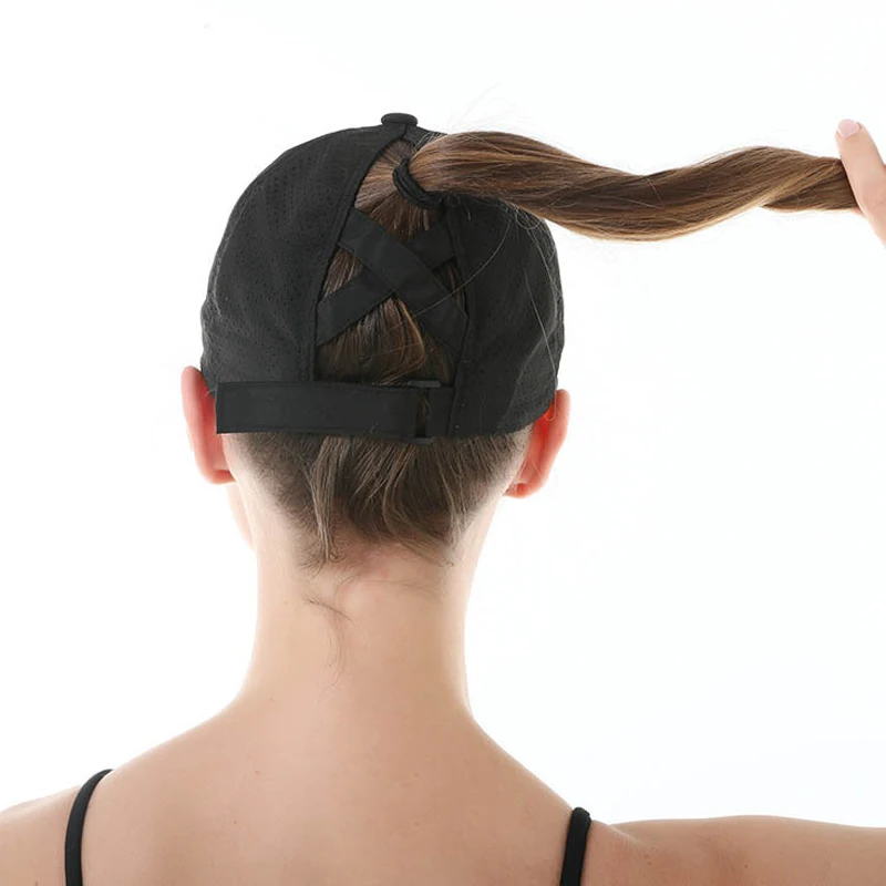 Quick-dry Women Baseball Cap Summer Sports Teenager Girls Ponytail Hat Fashion Woman Sun Hats for Outdoor Travel