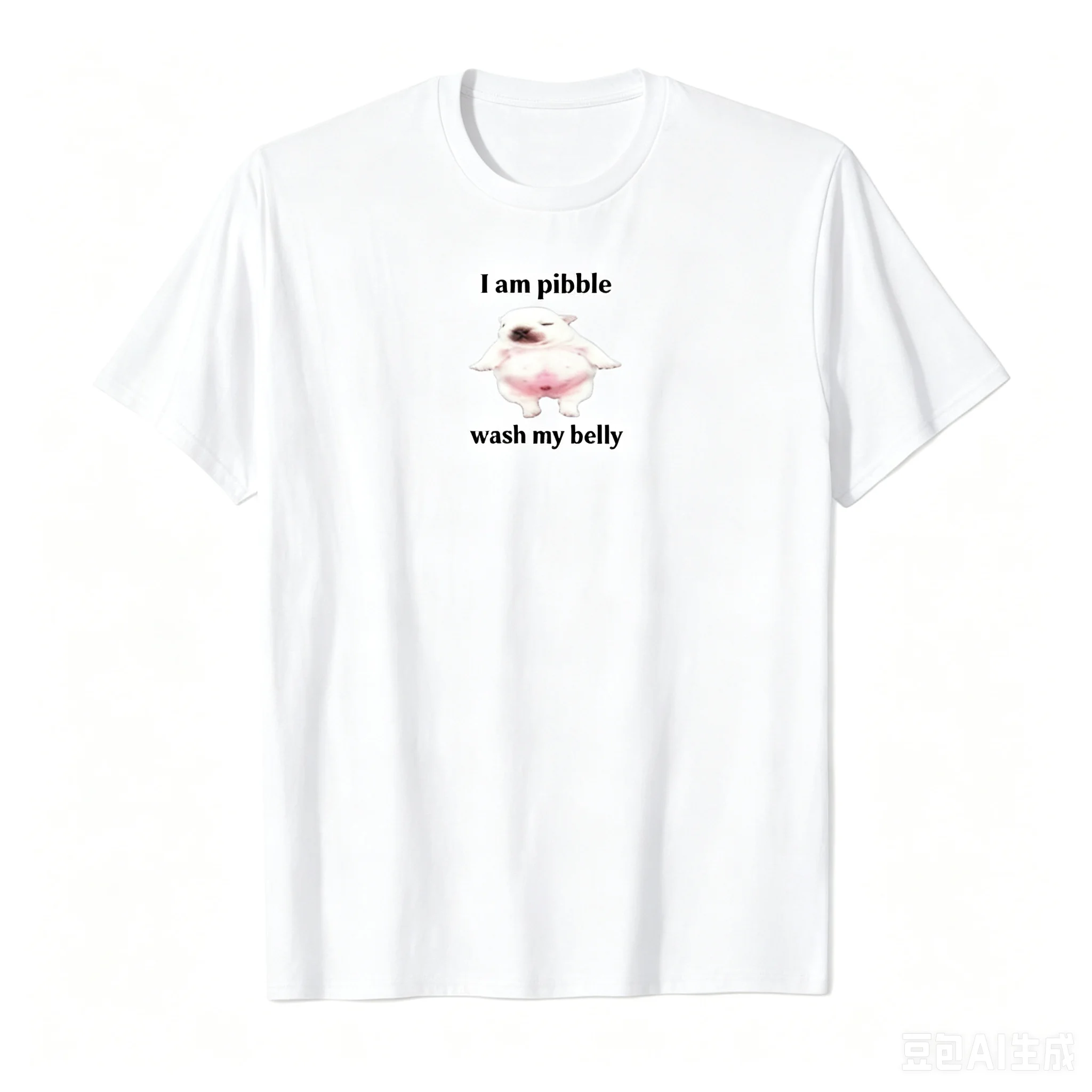 2026 I Am Pibble Wash My Belly Pibble Meme Funny Dog Brainrot T-shirt for Women T Shirts Short Sleeve Tops Casual Clothing Y2K.