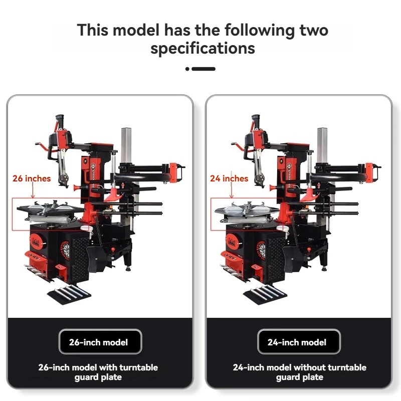 ماكينة تفكيك الإطارات مقاس 26 بوصة، ذراع مساعد مائل تلقائي، رأس الطيور Y-913