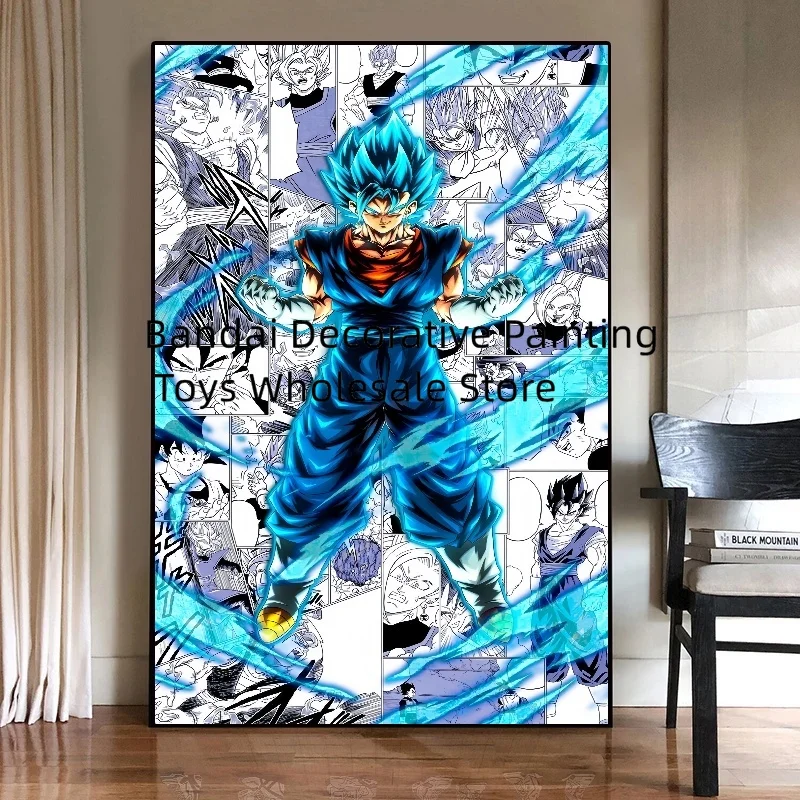 Pintura de lienzo de Anime para paredes, decoración de Goku de siete Dragon Ball, impresiones modulares, póster para dormitorio de niños, imagen para el hogar, regalos