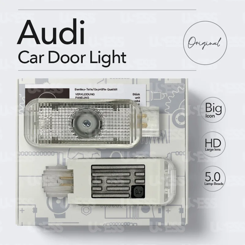 For Audi Welcome Car Door Light A4 A4L A6 A6L Q3 Q5 Q5L Q7 Q8 S1 A7 A8 A5 RS3 RS5 RS6 R8 E-Tron TT A3  Courtesy Icon Projector