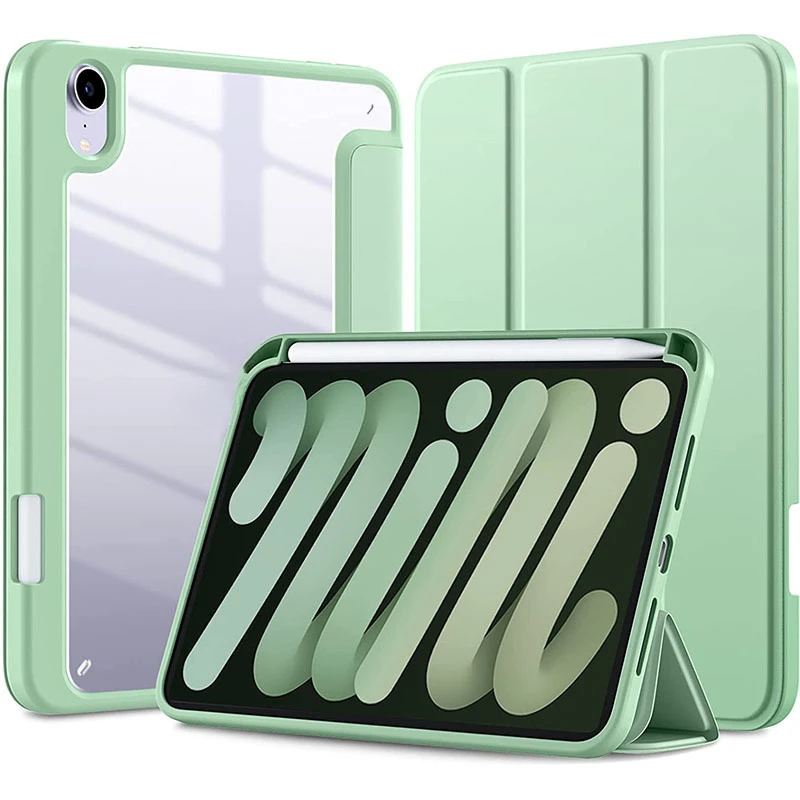 Acryl-Hülle mit Stifthalter für iPad Air 6 Pro 12.9 11 10. Generation Y-Fold Stoßfest – Detail 8