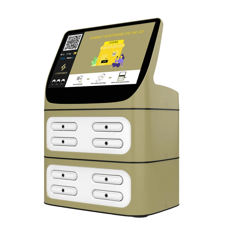 

Self Charge Powerbanks Vending Temporary Bar Restaurant Powerbank Public Outdoor Rental Charger Station Sharing Power Bank