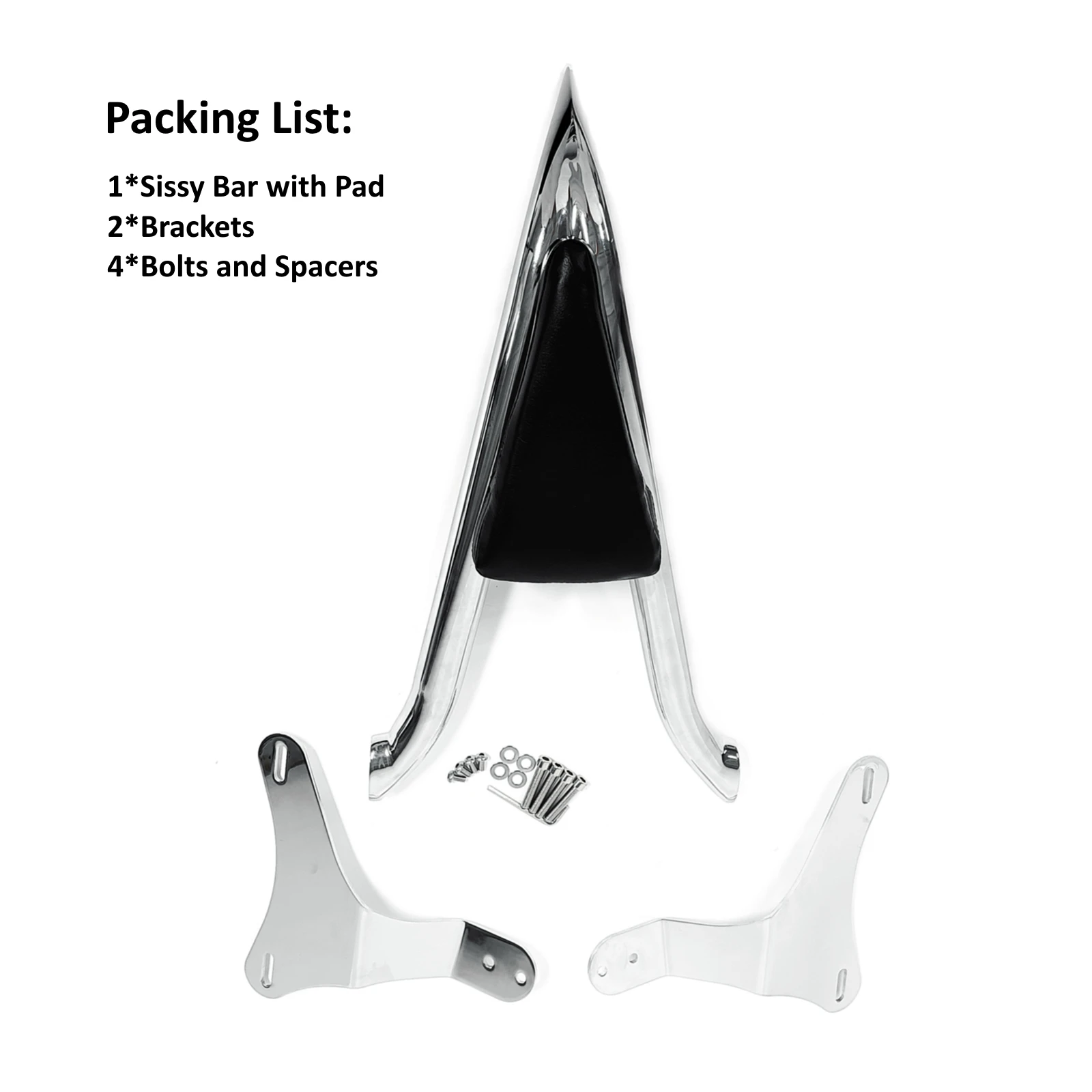 For Kawasaki Vulcan VN 1700 Vaquero VN1700 Rear Luggage Rack Passenger Sissy Bar Backrest 2011-2023