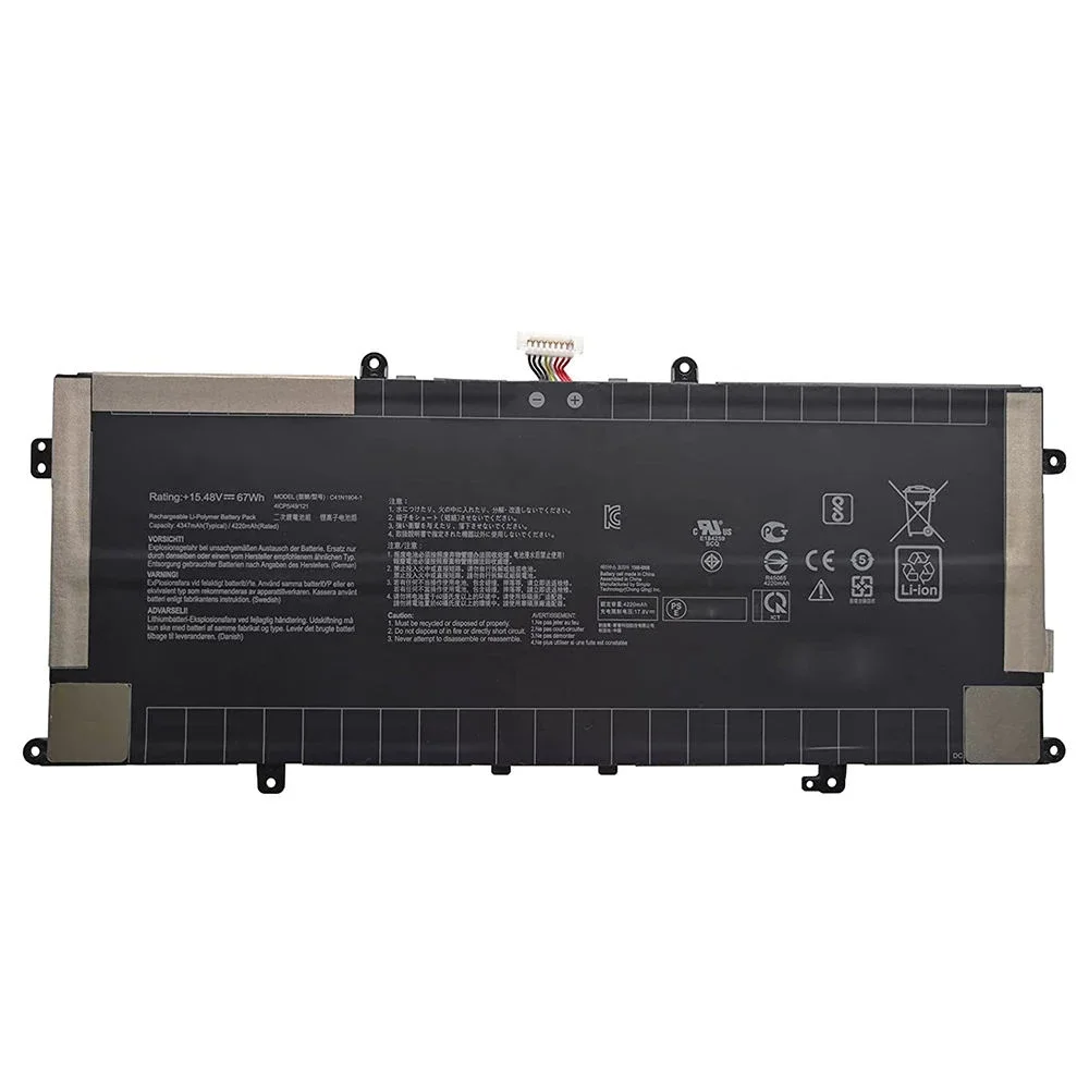 Imagem -05 - Bateria do Portátil C41n19041 15.48v 67wh para Asus Zenbook 13 Ux325ja Ux325ea Ux363ea C41n1904 Original Novo