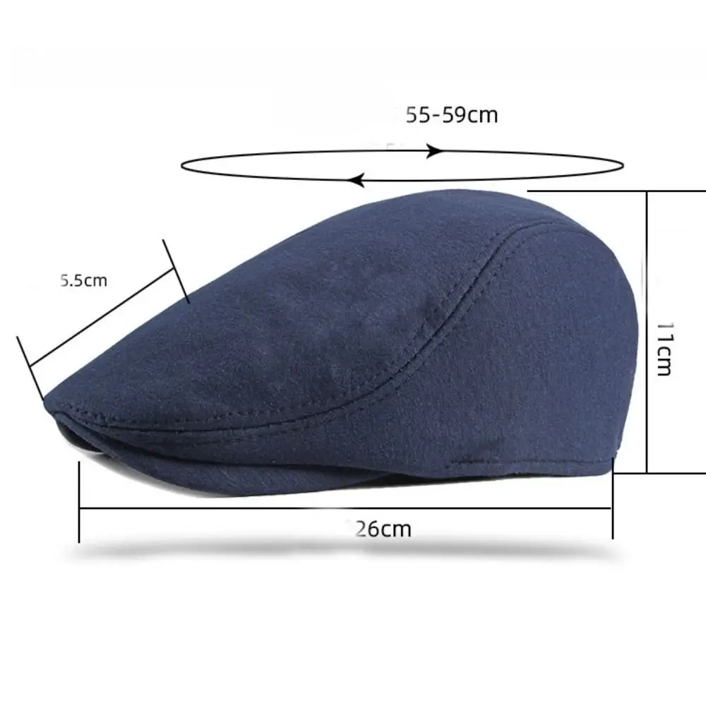 Knitted Golf Hats Simple Solid Color Casual Beret Driving Vintage Men\'s Flat Cap Outdoor