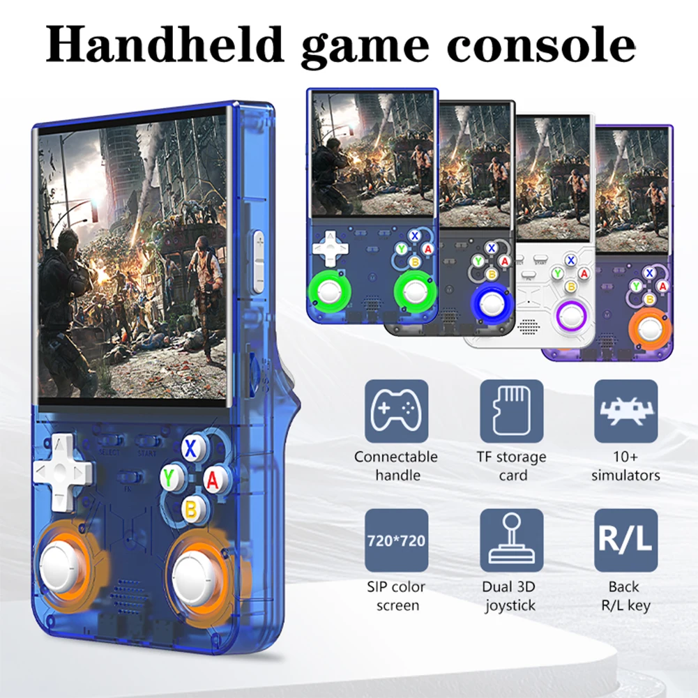 R36 Ultra Retro Handheld Game Console 4,0 inch IPS-scherm Draagbare videogamespeler Mini Open Source Console Reisbenodigdheden