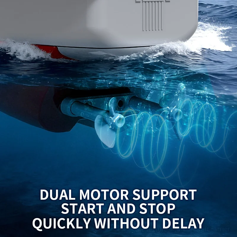 Jjrc Diy Assembled Remote Control Boat Electric Aircraft Model Speed Switch Dual Motor Water Play Toy