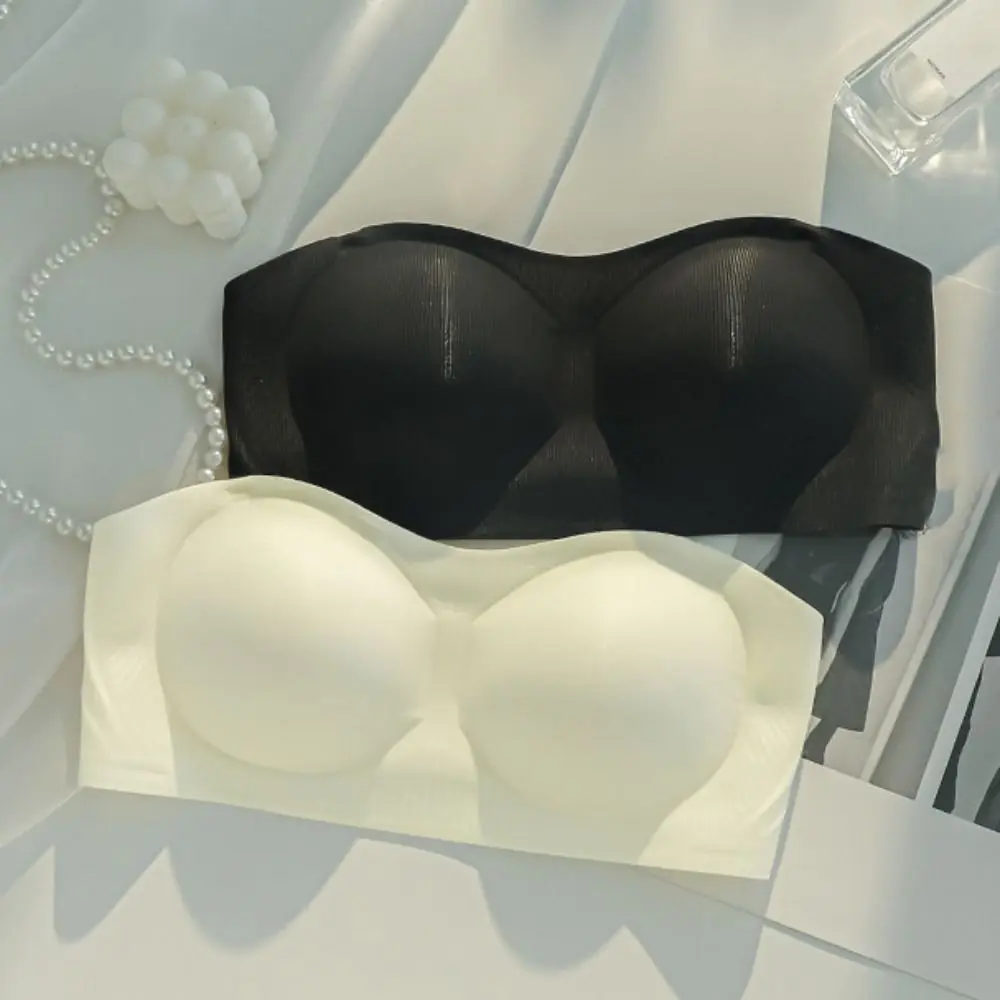 

Sweet Traceless Seamless Bra Anti-sagging Lingerie Wireless Push Up Bra Adjustable Shockproof Deep V Bra Ladies