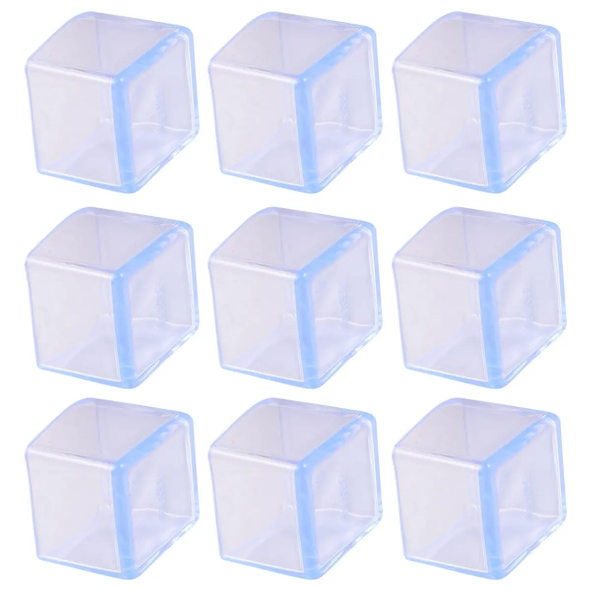 40Pcs Table Leg Protectors Clear PVC Chair Feet Caps Anti-Slip Noise Prevention Furniture Leg Covers Suitable for Home Office