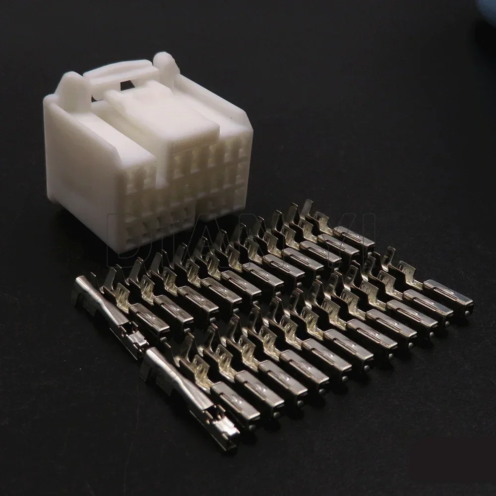 

1 Set 24 Way Car Wiring Terminal Socket AC Assembly Auto Power Plug White Automobile Modification Socket Parts