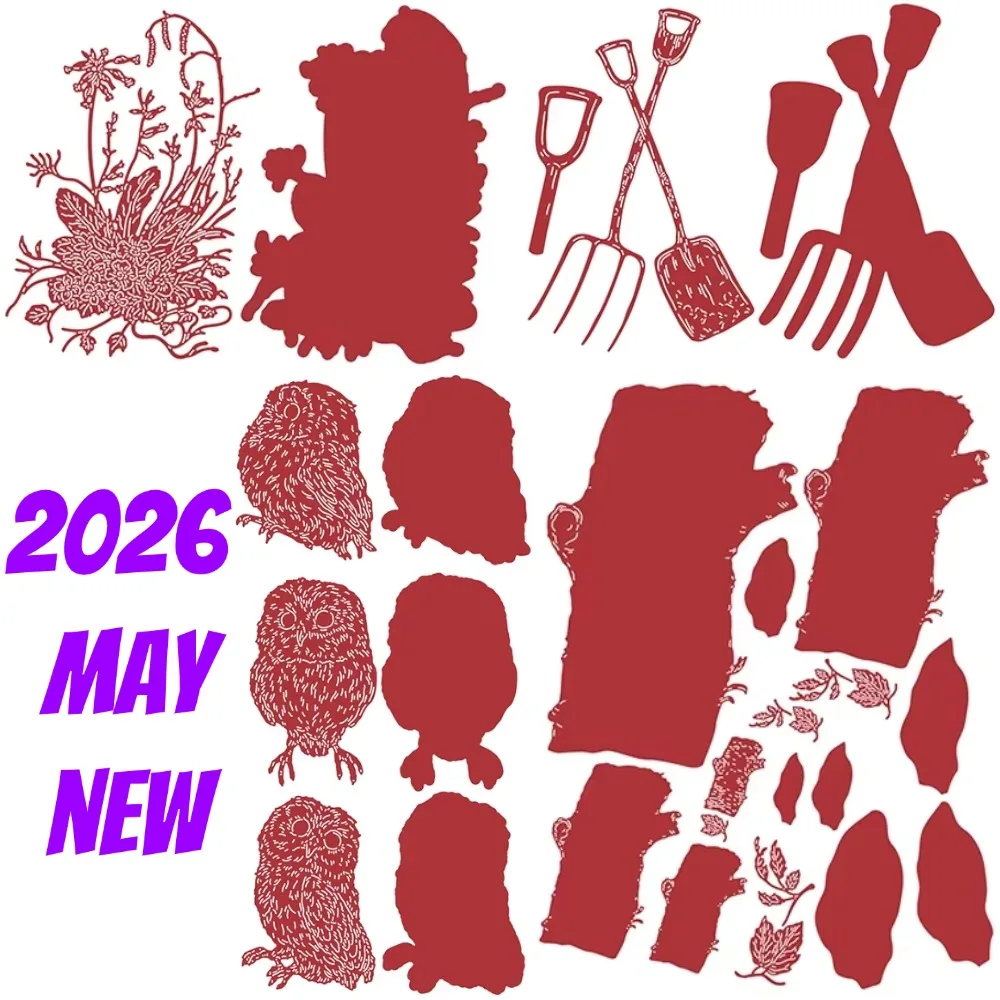 Troqueles de corte de metal con diseño de flores de nogal americano para manualidades DIY, álbumes de recortes, plantillas para álbumes de fotos, decoración hecha a mano, Novedad 2026