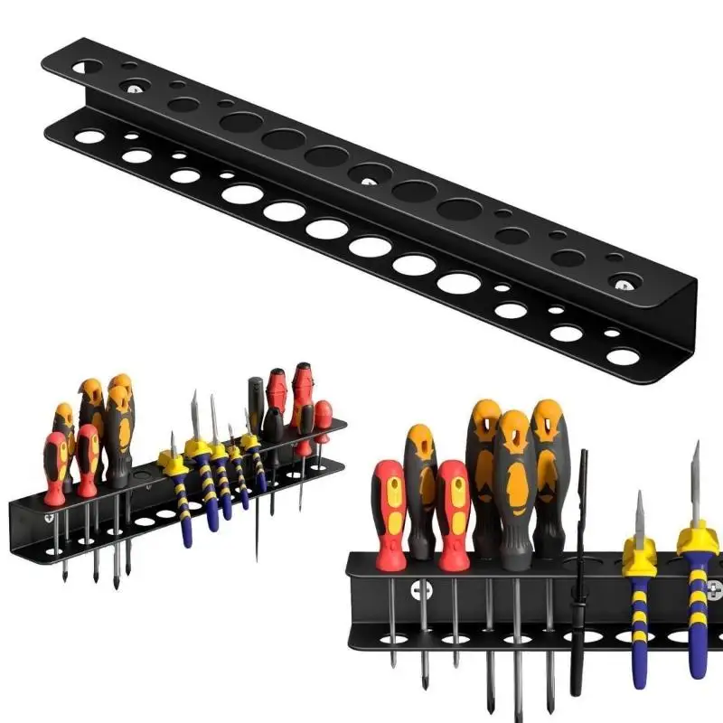 ~Three-in-One Wall-Mounted Screwdriver Organizer Holder Screwdriver Storage Pliers Holder Garage Organizer