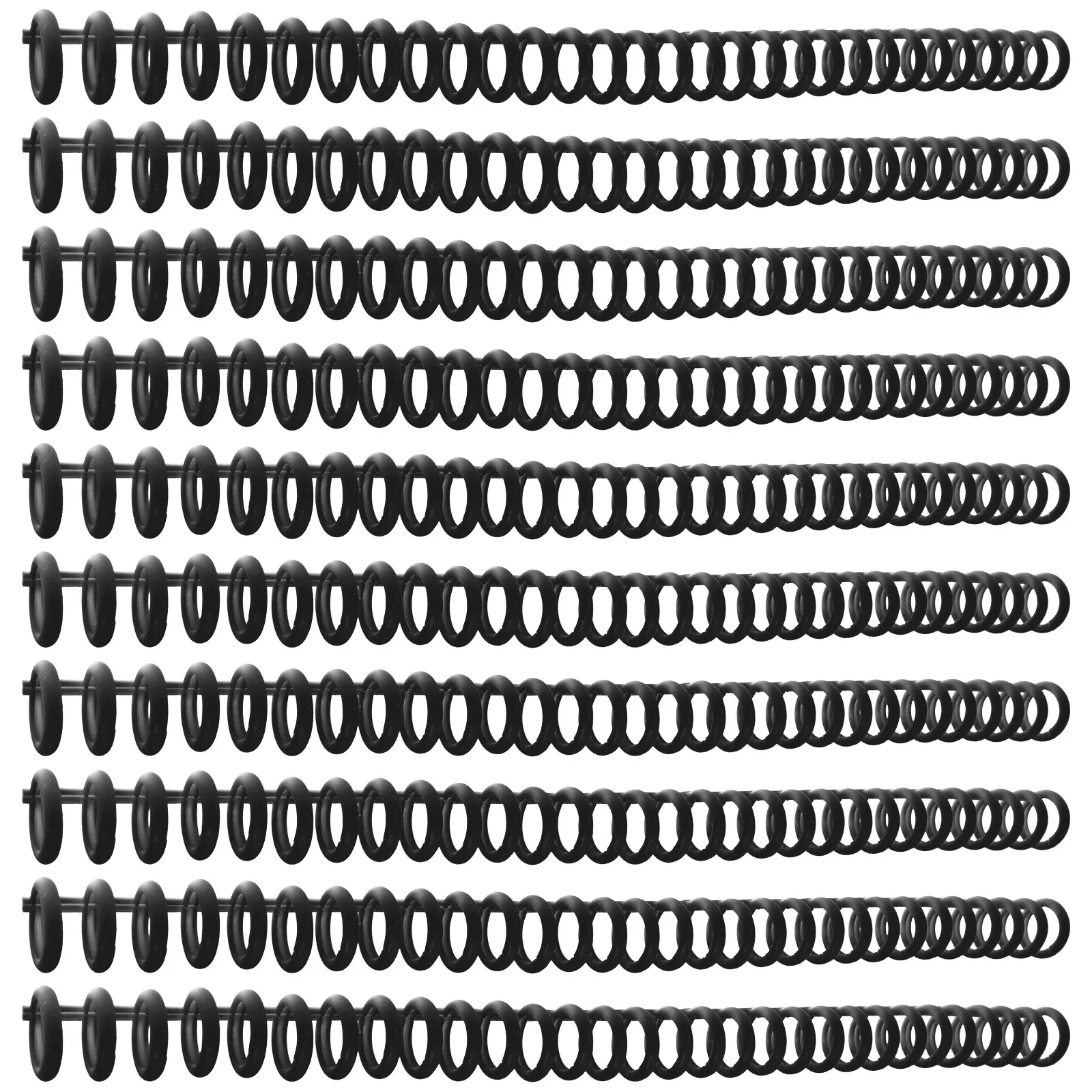 

10 Pcs Loose Leaf Binder Rings 30 Holes A4 Plastic Spiral Coils Plastic Loose-Leaf Binder Rings Notebook Binding Wire Ring