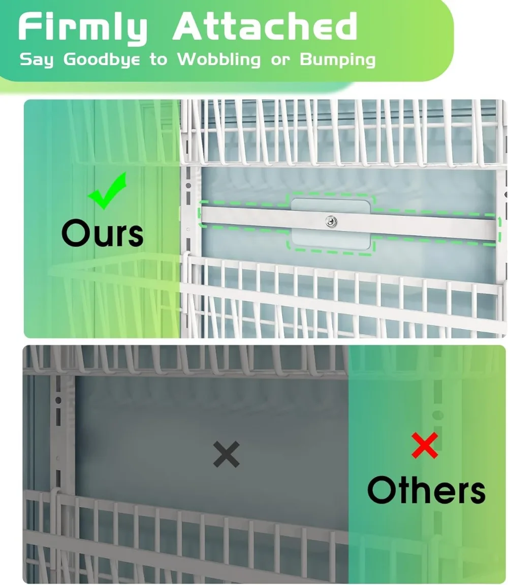 Organizer Pantry 9 Tingkat di Atas Pintu dengan Keranjang Dalam, Logam Kokoh untuk Penyimpanan Dapur Rumah