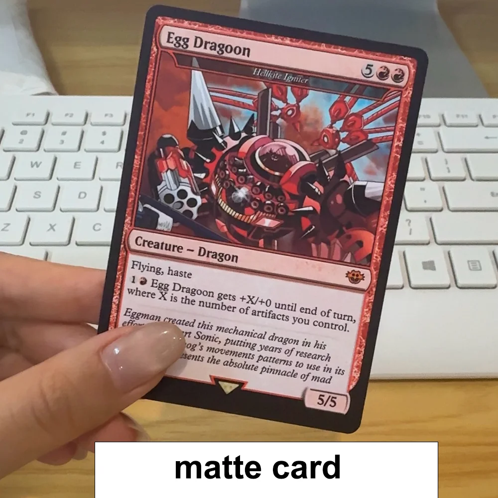 カスタムゲームカードホイル/レギュラーカード DIY PTCG パーソナライズカードボードゲームパーティーゲーム任意の画像ブラック/ブルーコアカード