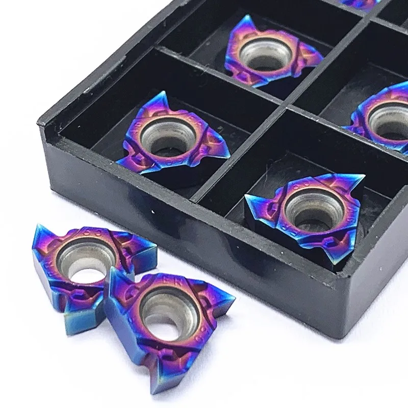 

Nano Blue CNC Internal And External Thread Inserts Universal Thread Cutting Tools 16ER 16IR 11ER 11IR Special For Hardened Steel
