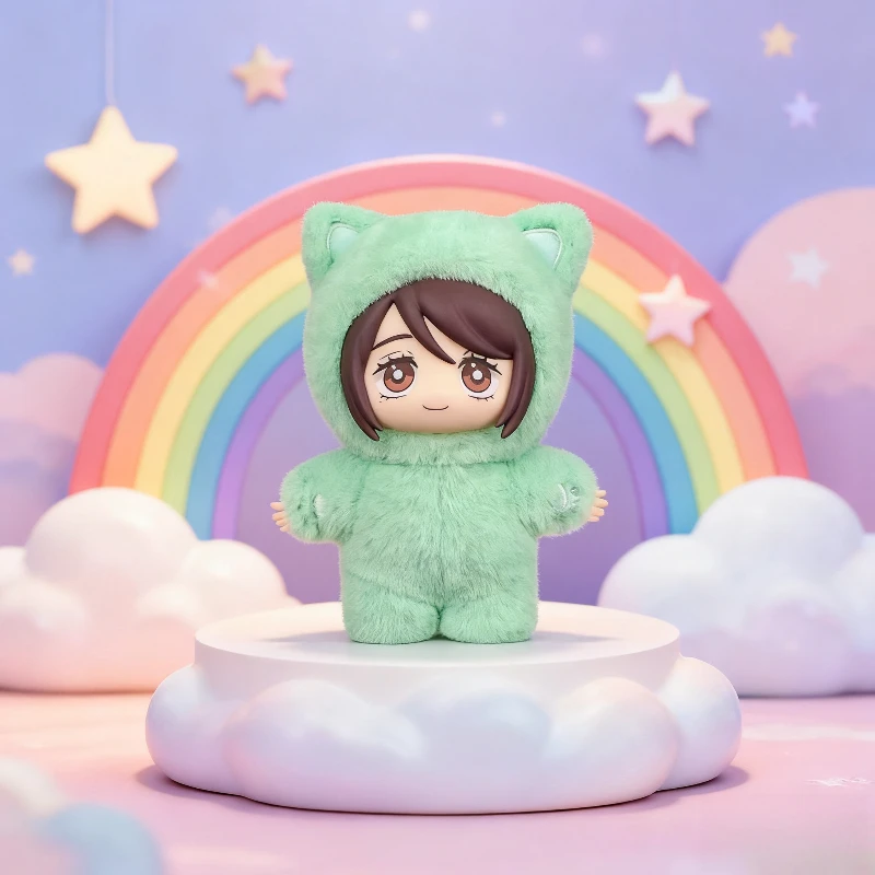 สินค้าอนิเมะยอดฮิตปี 2025 ซีซั่นที่สอง ของเล่นตุ๊กตาหูแมวนุ่มนิ่มน่ารัก กล่องสุ่มฟิกเกอร์ ของขวัญวันเกิด