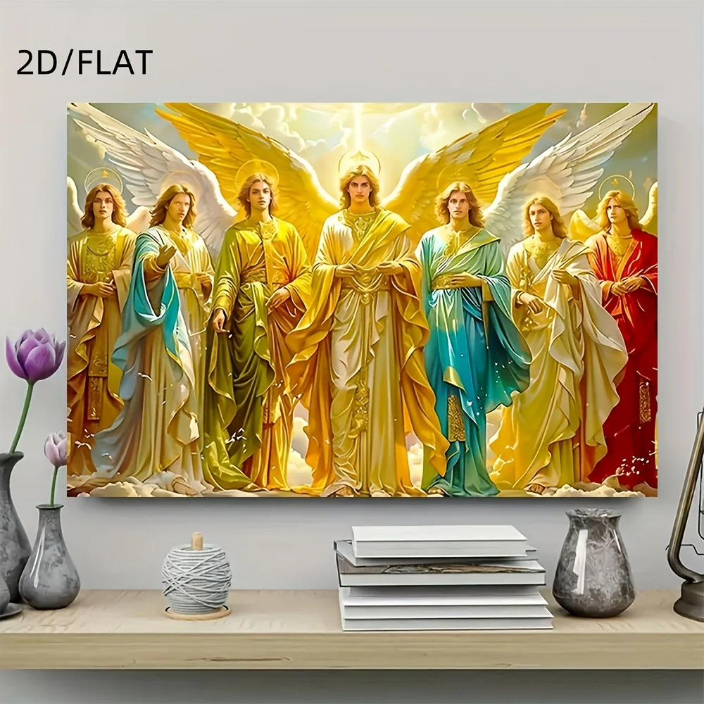 

500/1000pcs Adult Jigsaw Puzzle Sacred Angels Puzzles for Gameroom Bedroom Livingroom Gift Challenging Game