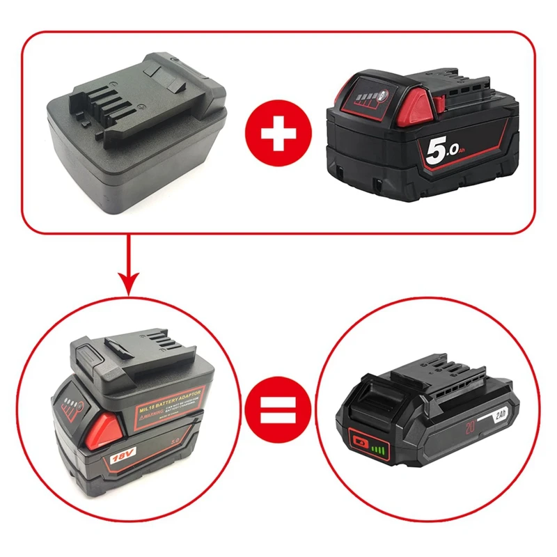 AV-Battery Adapter For Milwaukee 18V Battery Conversion For SKIL 20V Lithium Battery Tool Converter Battery Adapter