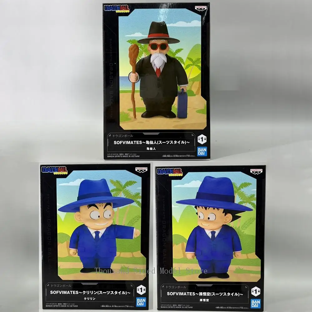 

В наличии оригинальный Banpresto Dragon Ball SOFVIMATES Master Roshi, стильный костюм, версия, натуральная аниме-фигурка, модель из ПВХ, коллекционные игрушки