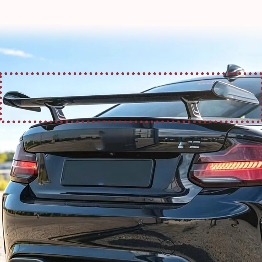 

Suitable for BMWM2 M3 M4 M5 M6 BMW 1 2 3 4 5 6 7 series100% carbon fiber MP model rear spoiler smooth black body kit rear wing