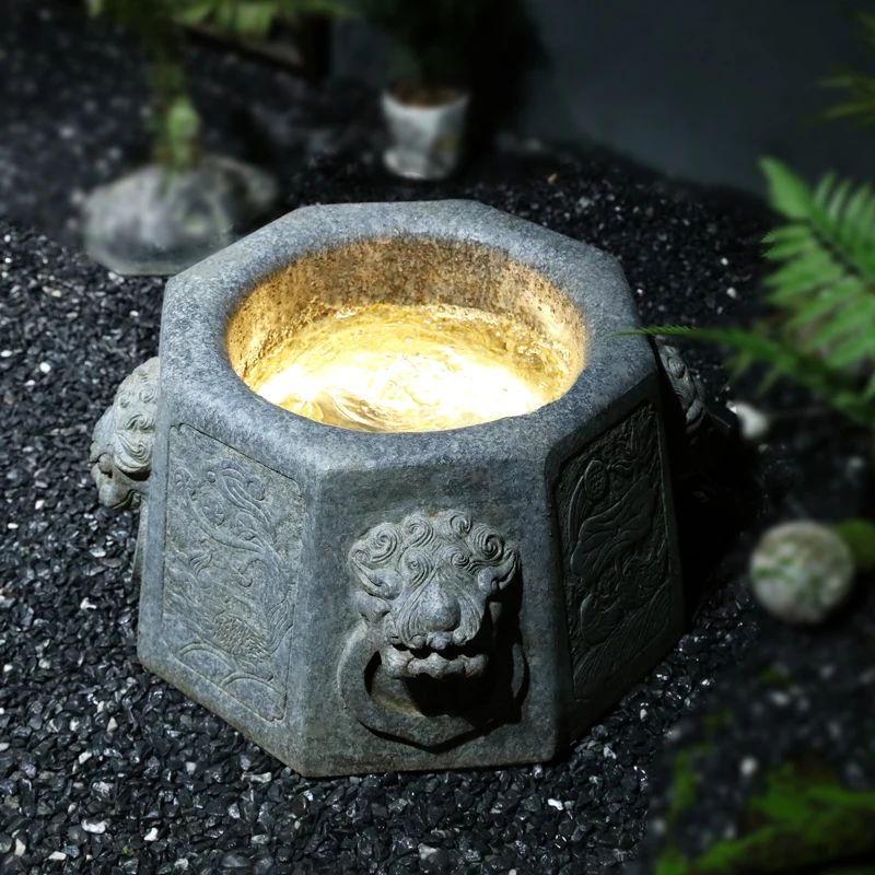 fish pond flowing water ornament circulating water can raise fish outdoor garden landscape fountain fish tank