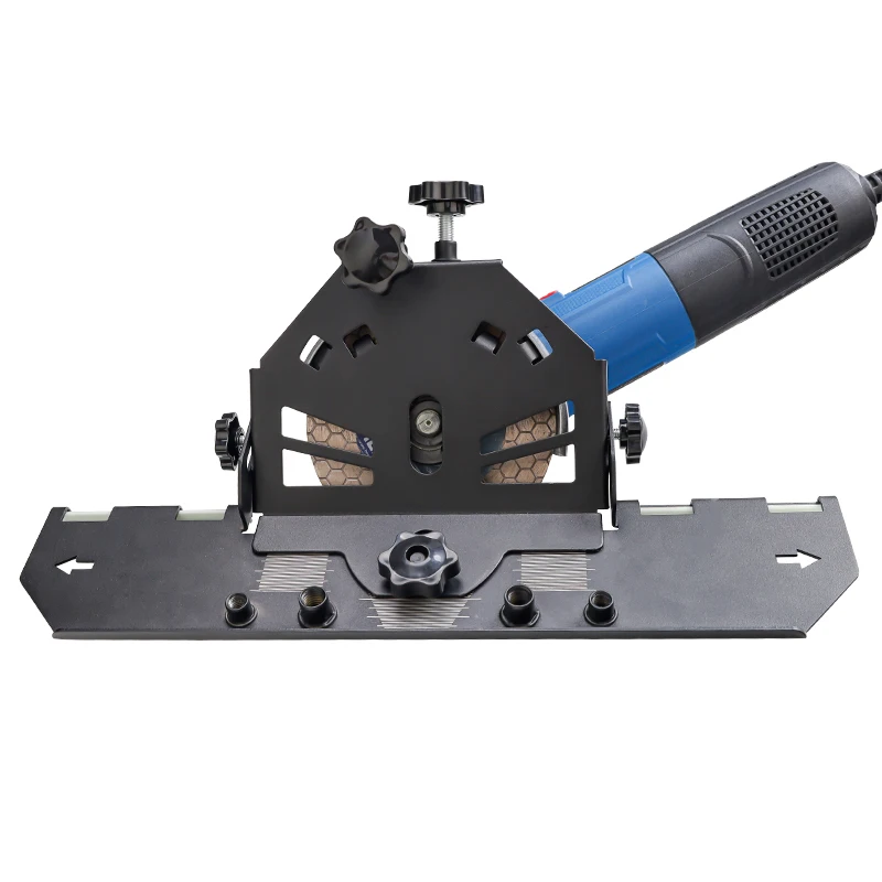 Imagem -06 - Herzo-angle Grinder Stand 45 ° Chanfro Bracket Cutting Guide Ceramic Tile Cut