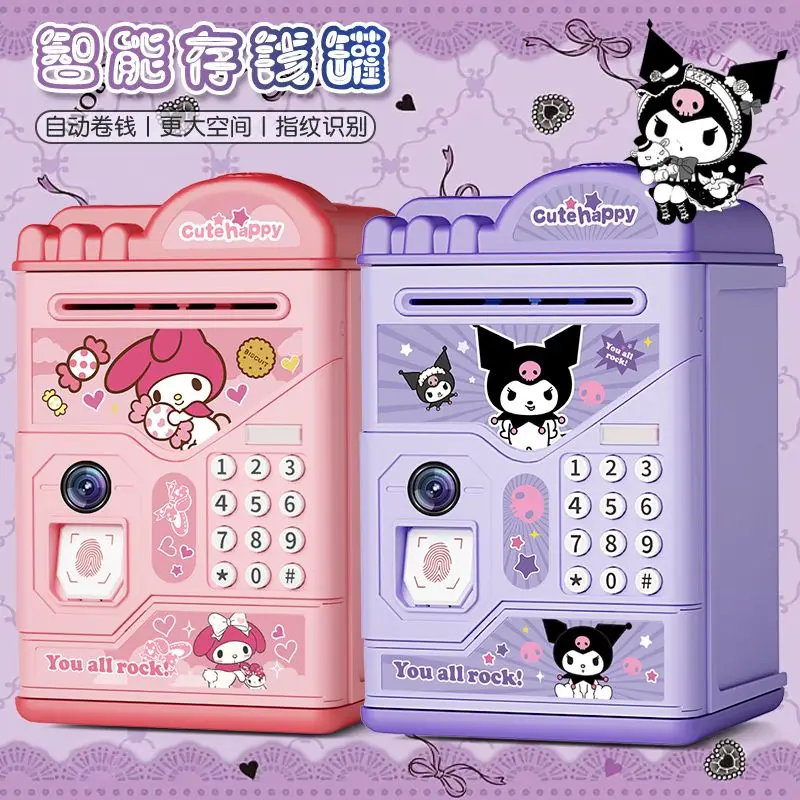 

NEW Kuromi Cinnamoroll My Melody Sanrio Kawaii Cute Children's Lockbox Cartoon Piggy Bank Only goes in and out of the piggy bank