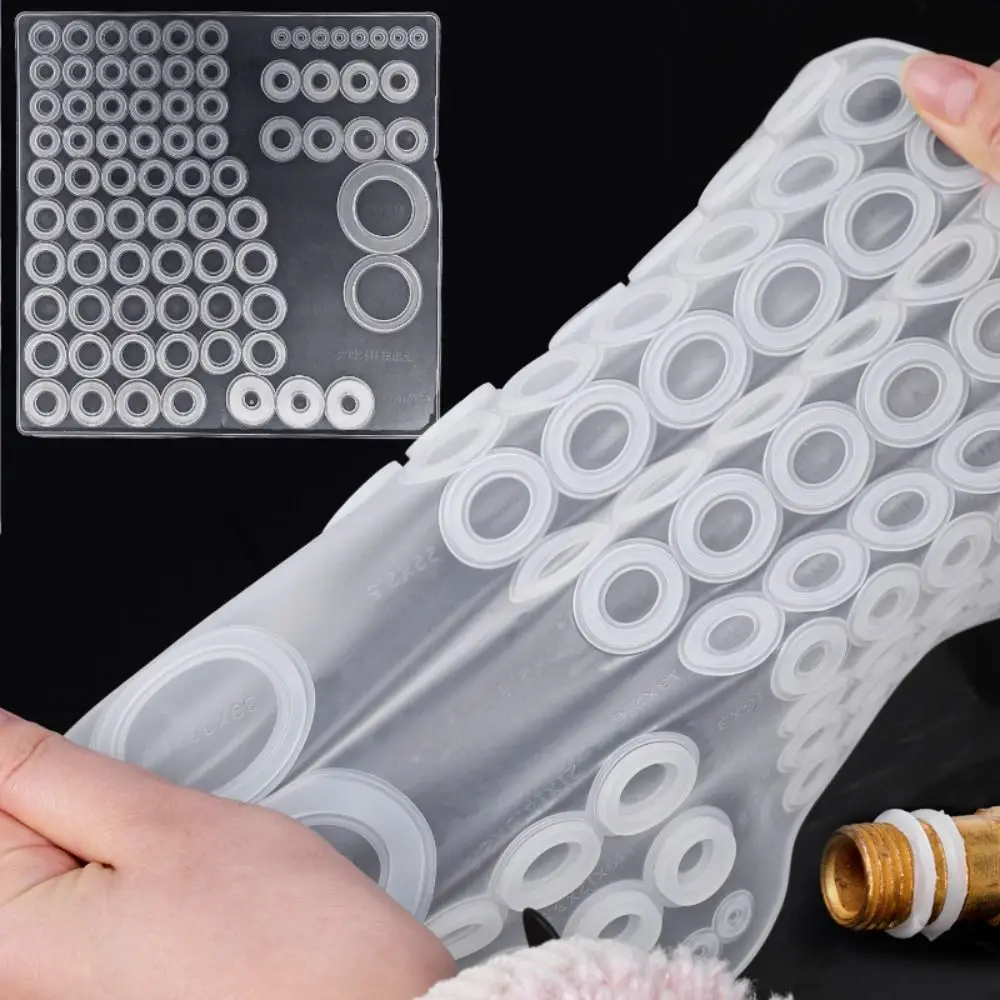 

79Pcs Leak-proof Faucet O-Ring Sealing Gasket High Temperature Resistant Replacement Pipe Connection Gasket Elastic Silicone