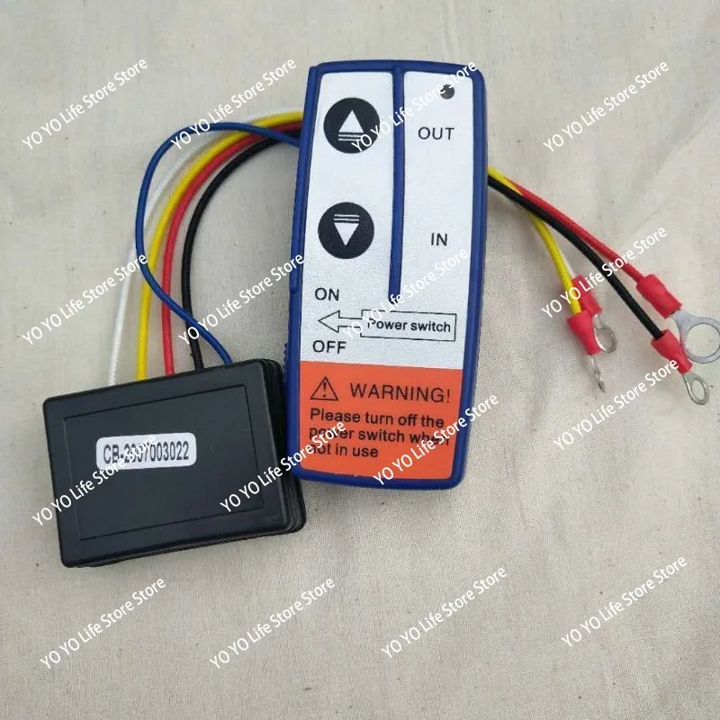 Electric Winch 12V Electric Hoist Car Winch 24V Winch Motor 1100W Horizontal Traction 3000 Lbs