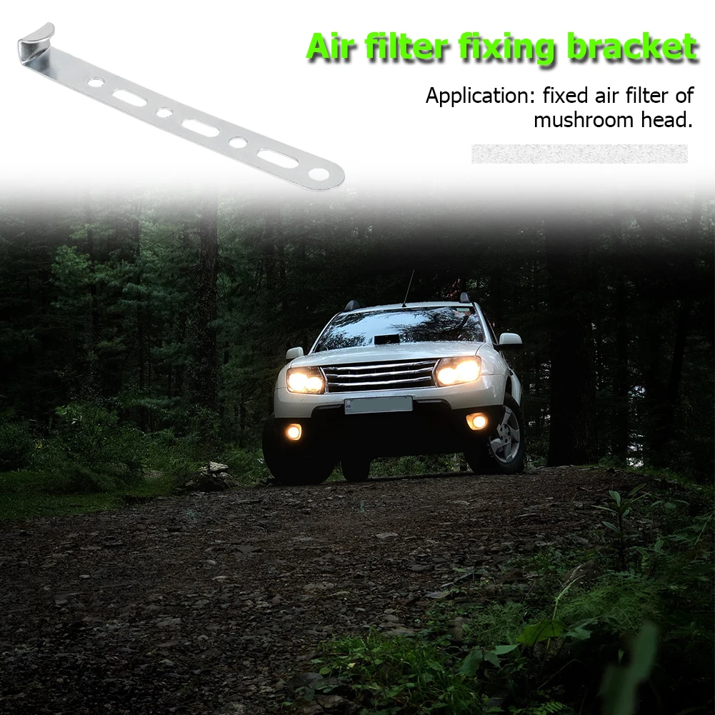 Universal Metal Fixing Bracket for Engine Cold Air Intake Induction Pipe Filter Small and Delicate Silver Appearance