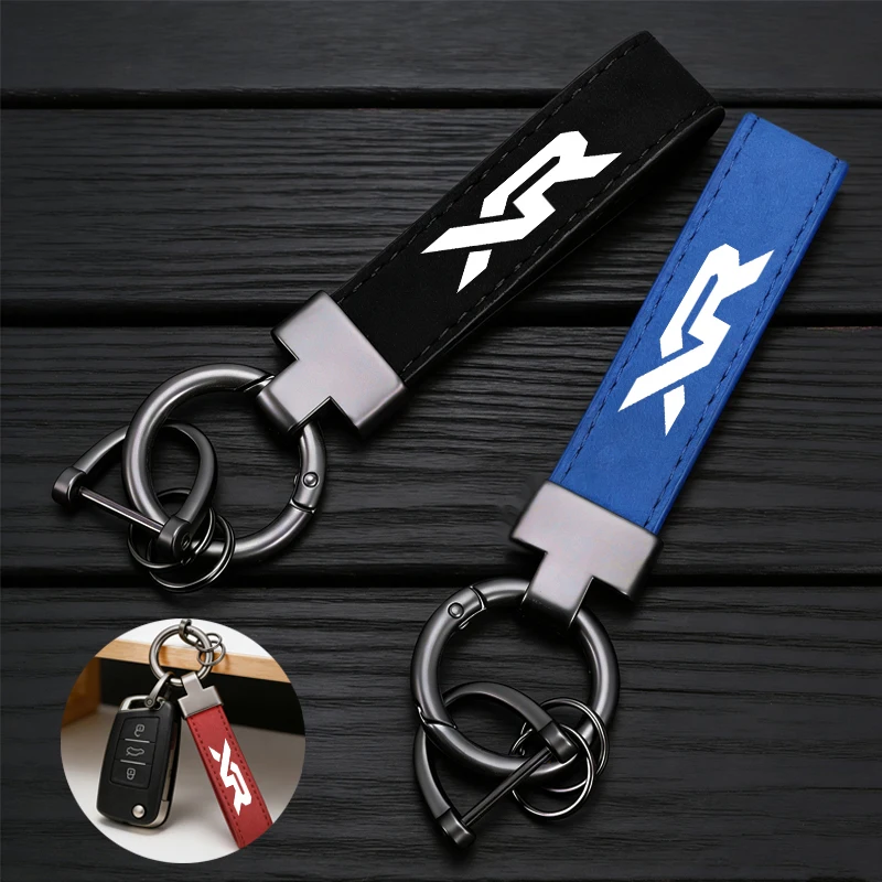 For BMW F900XR S1000XR 900 S 1000 XR Leather Suede Motorcycle Keychain Zinc Alloy Keyrings Charm Styling Accessories