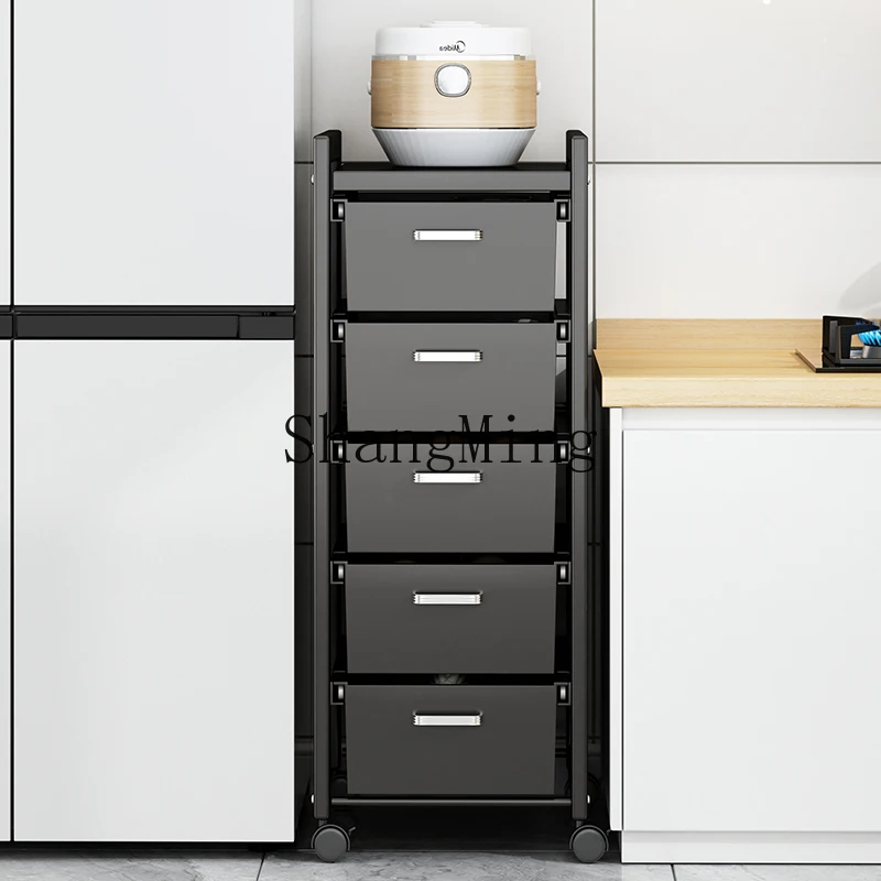 LXY kitchen fruit and vegetable rack multi-function removable vegetable multi-layer drawer floor-to-ceiling household locker