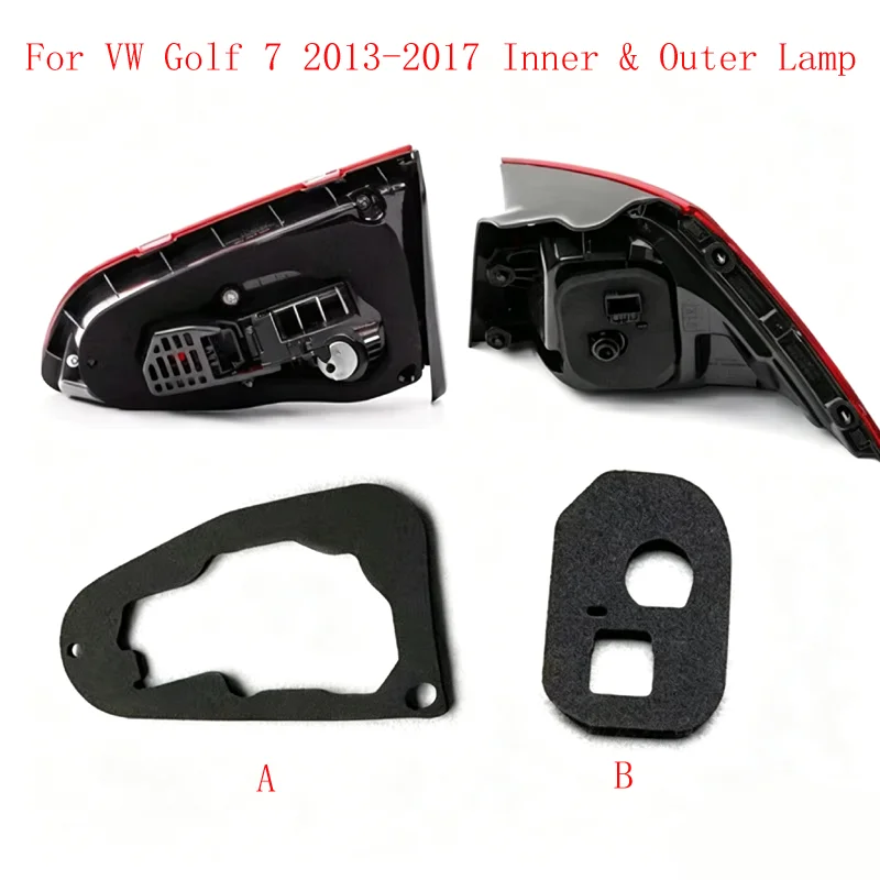 Rear Tail Light Seal Sponge Pad Fog Light Gasket For VW Golf 7 2013-2017 Inner Outer Lamp Waterproof Cushion